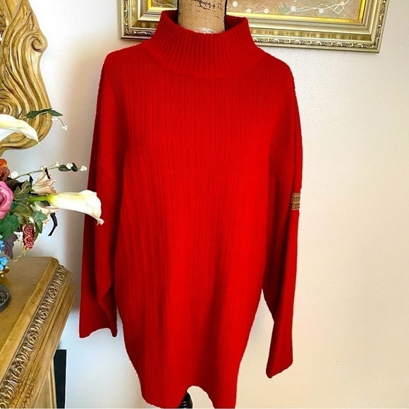SOUTH Pole men’s Red turtle neck sweater size L. - Picture 1 of 5
